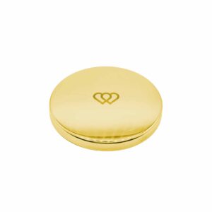 Hand engraved luxury gold metal lid 30cl 1 wick - The Universal Soul Company